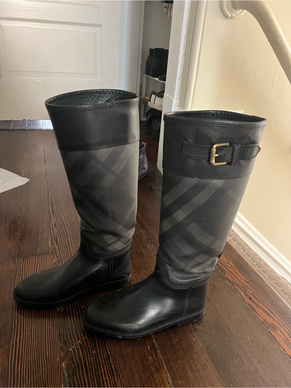 Burberry Rain Boots with Buckle